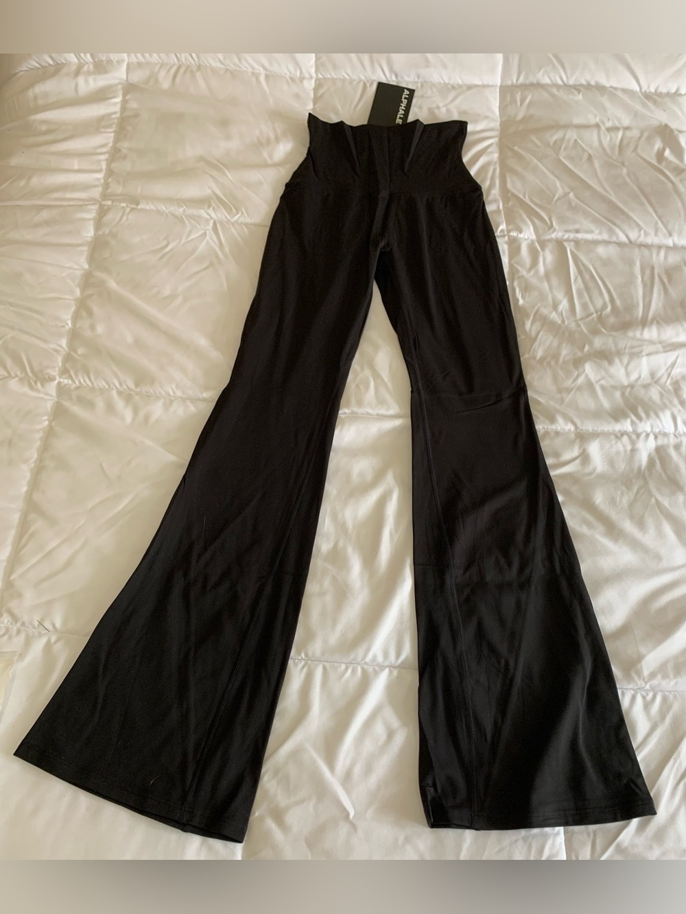 New Alphalete WOMENS AURA FOLDOVER FLARE Size S